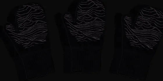 Everest Outdoor Handskar & Vantar | Handskar & Vantar<K 3-p Wool Mitten BLACK