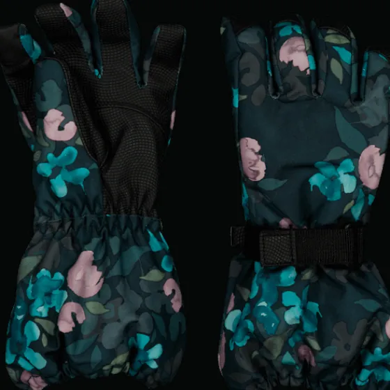 Everest Outdoor Handskar & Vantar | Handskar & Vantar<K Ski Glove FLOWER PRINT