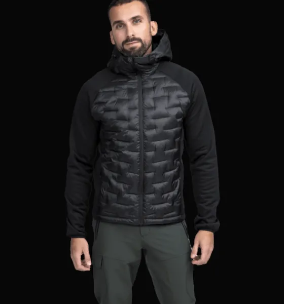 Everest Outdoor Varma Jackor | Tunna Jackor<M Hybrid Hood Jacket BLACK