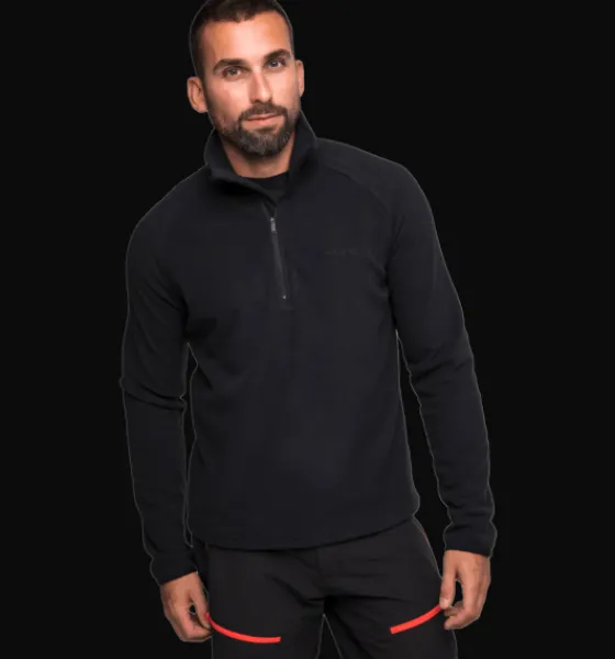 Everest Outdoor Tröjor & T-Shirts | Tröjor<M Quarter Zip BLACK