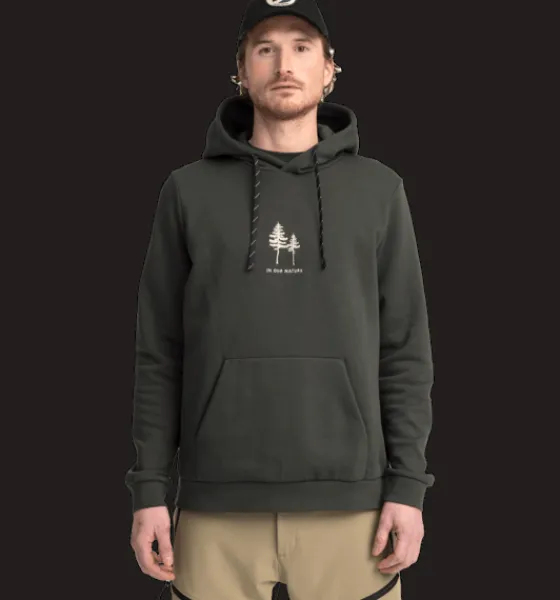 Everest Outdoor Tröjor & T-Shirts | Tröjor<M Recline Hood DARK GREEN