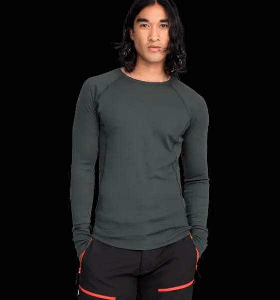 Everest Outdoor Tröjor & T-Shirts<M Wool Uw Sht 2 DARK GREEN