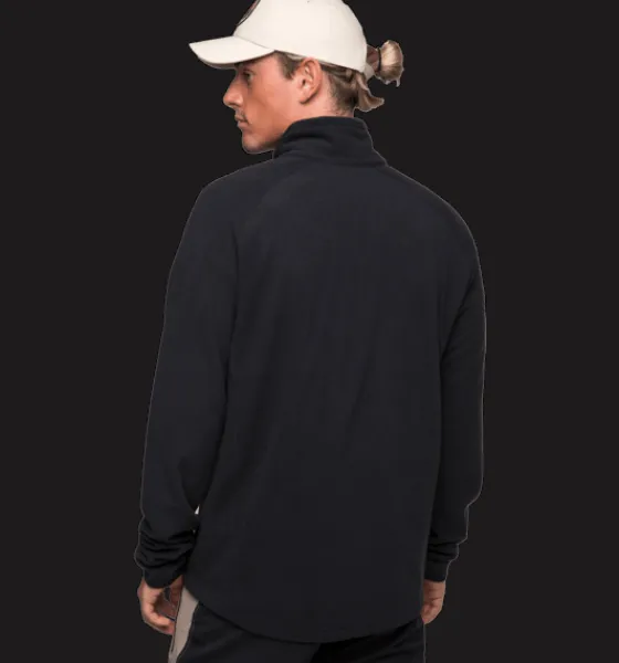 Everest Outdoor Tröjor & T-Shirts | Tröjor<M Zip Fleece Jacket BLACK