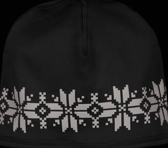 Everest Outdoor Mössor & Pannband<Stretch Reflect Beanie BLACK SNOWFLAKE