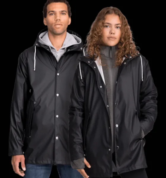 Everest Outdoor Regnjackor | Tunna Jackor<U Rain Coat 2 BLACK