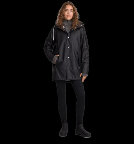 Everest Outdoor Regnjackor | Tunna Jackor<U Rain Coat 2 BLACK