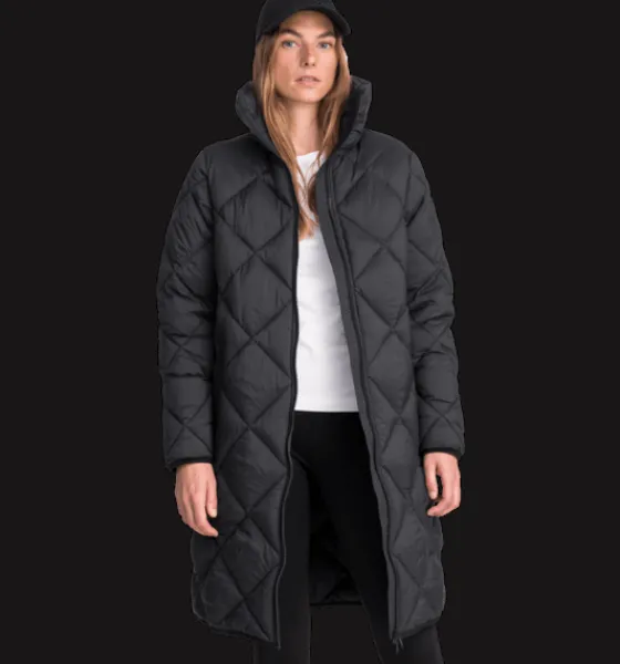 Everest Outdoor Varma jackor<W Amaro Coat BLACK