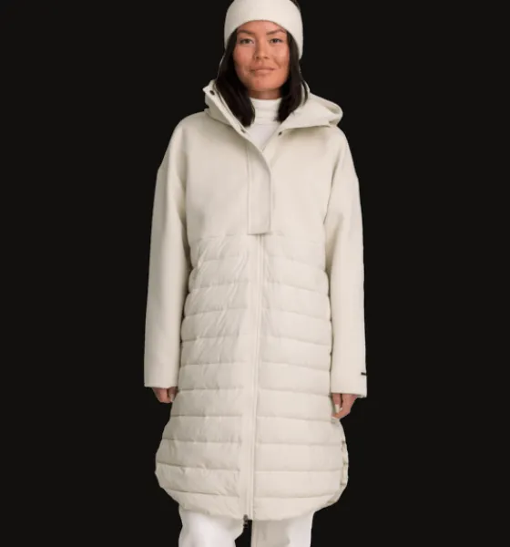 Everest Outdoor Varma jackor | Tunna jackor<W Edith Coat IVORY BEIGE