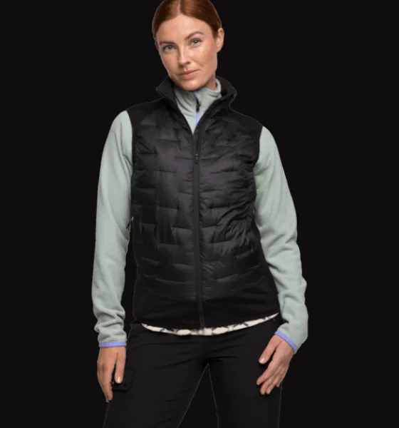 Everest Outdoor Västar<W Hybrid Vest BLACK