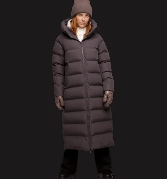 Everest Outdoor Varma jackor<W Juneau Coat PLUM SLATE