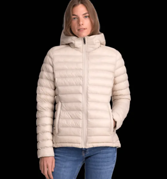 Everest Outdoor Varma jackor | Tunna jackor<W Liner Hood Jacket LIGHT BEIGE