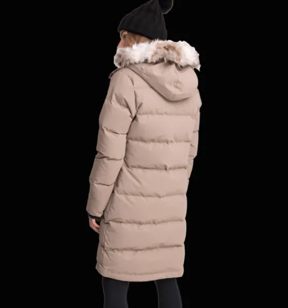 Everest Outdoor Varma jackor | Dunjackor<W Pelona Down Coat STORM BEIGE