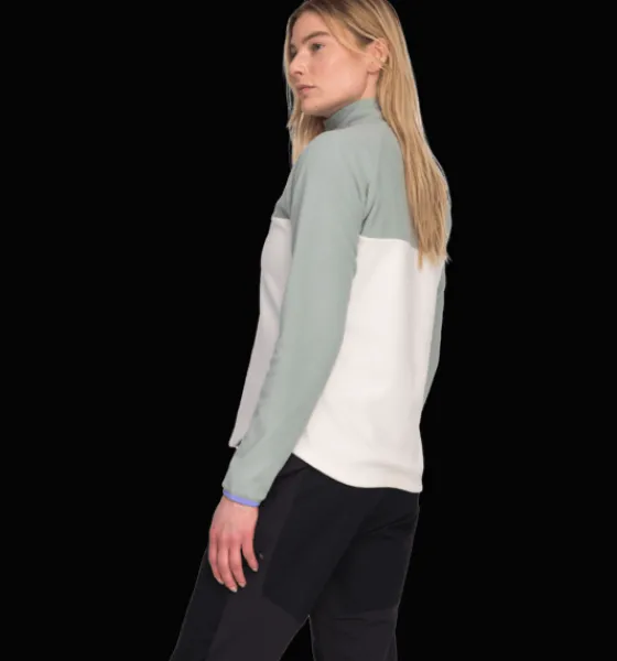 Everest Outdoor Tröjor & T-Shirts | Tröjor<W Quarter Zip WHITE/GREEN