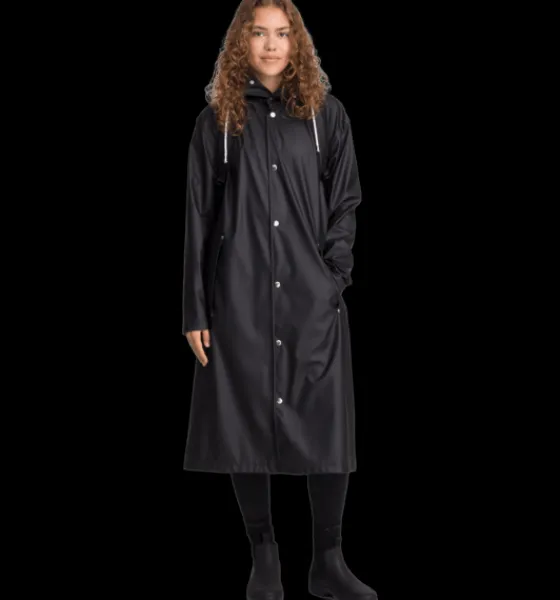 Everest Outdoor Regnjackor | Tunna jackor<W Rain Coat Long BLACK