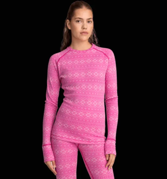 Everest Outdoor Tröjor & T-Shirts<W Wool Underwear Shirt 2 BRILLIANT PINK